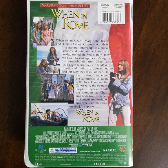 When in Rome Mary-Kate & Ashley Olsen (2002 VHS) - Picture 3 of 7